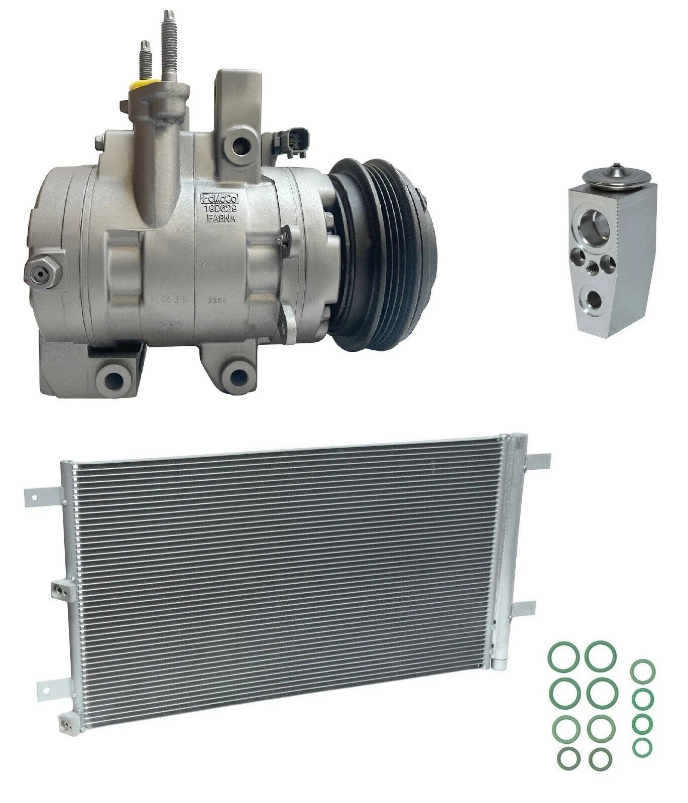 AC Compressor Kit With Condenser for Ford F-150 5.0L (2016–2018)