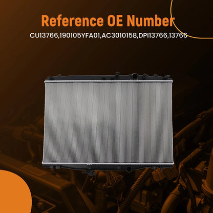 Aluminum Coolant Radiator Assembly for Acura RDX (2019–2023)
