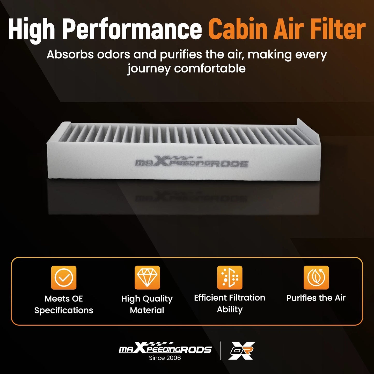 2-Pack Activated Carbon Cabin Air Filter for BMW 2 Series F46 (2017–2021)
