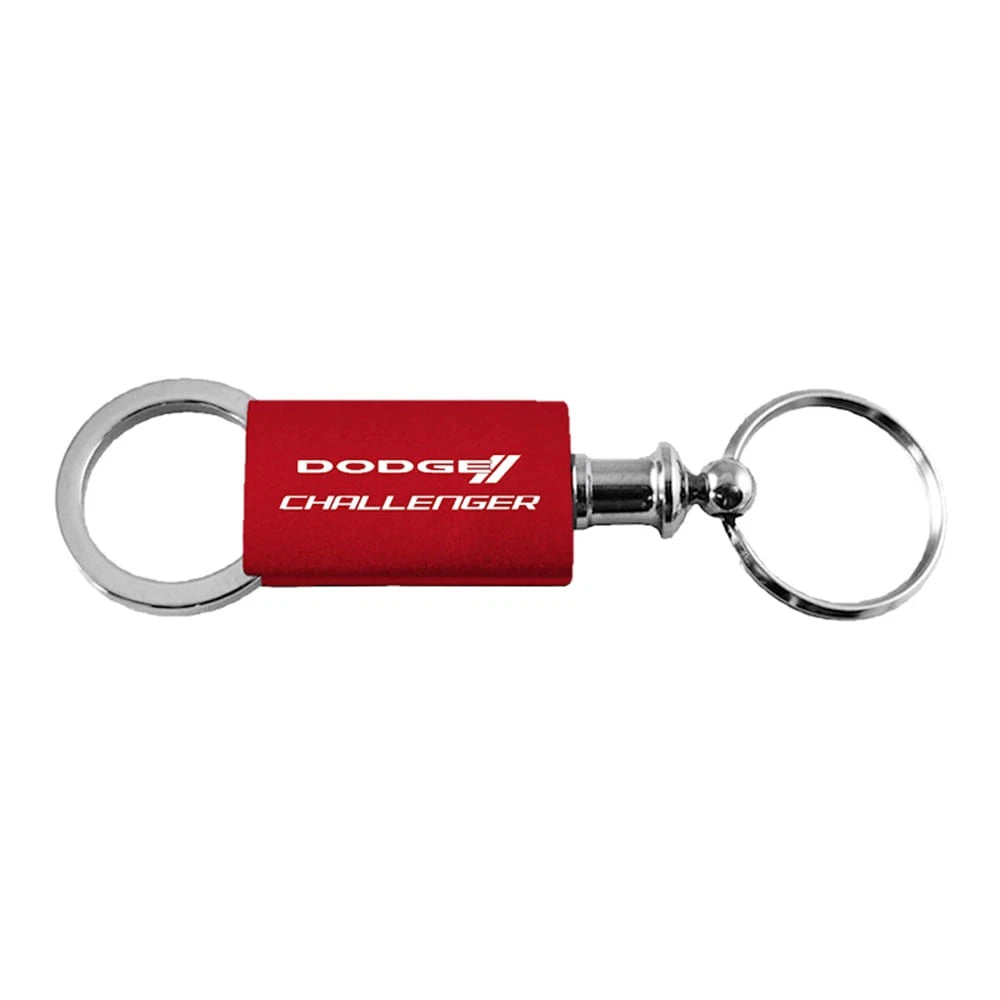 Red Anodized Aluminum Valet Keychain - Officially Licensed for Dodge Challenger