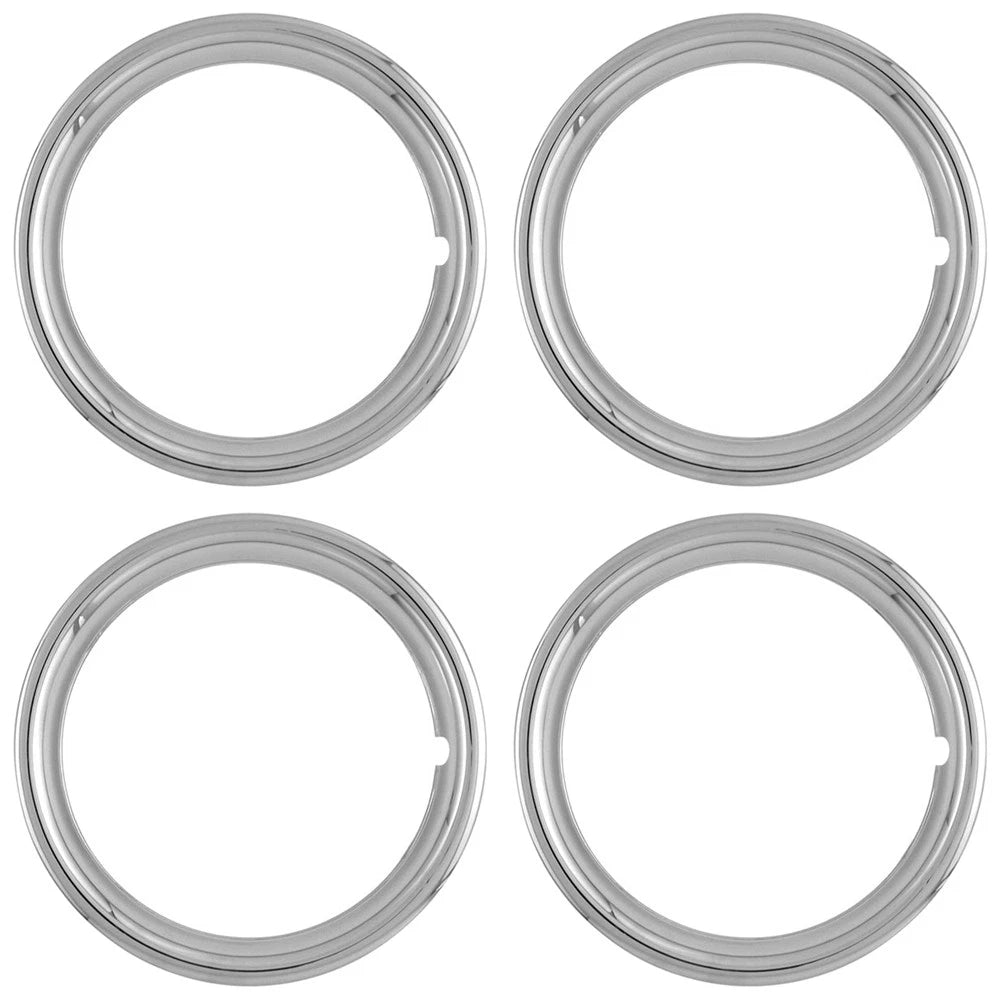 4 NEW 16" CHROME Steel Wheel Trim Rings Beauty Rims Glamour Ring Rim Edge Bands