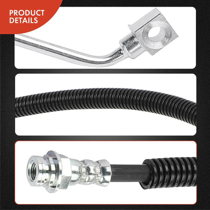 2X Front Brake Hydraulic Hose for Chevy Express 3500 GMC Savana 3500 (2003–2023)