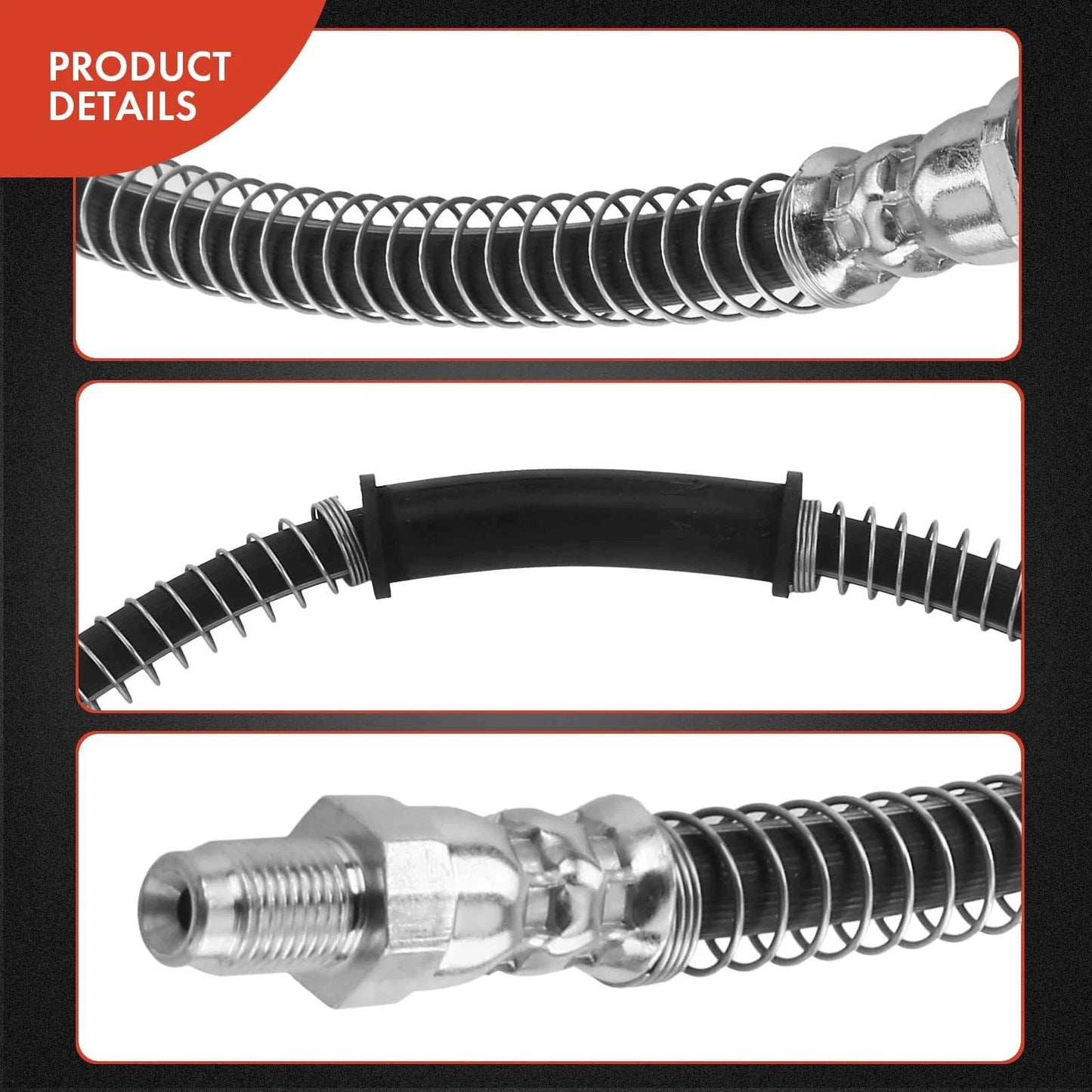 2X Front Brake Hydraulic Hose for Mercedes-Benz S65 AMG (2010–2018)