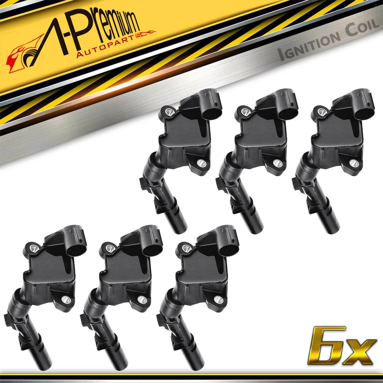 6x Ignition Coil for Mercedes-Benz C43 AMG (2017–2022)