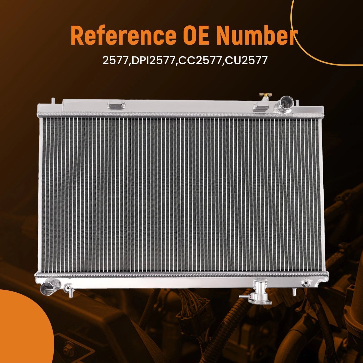Aluminum Radiator for Nissan 350Z (2003–2006) Manual 2-Row