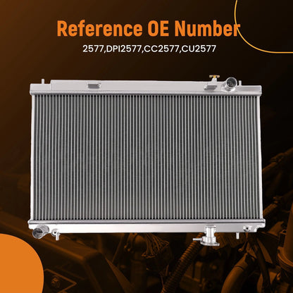 Aluminum Radiator for Nissan 350Z (2003–2006) Manual 2-Row