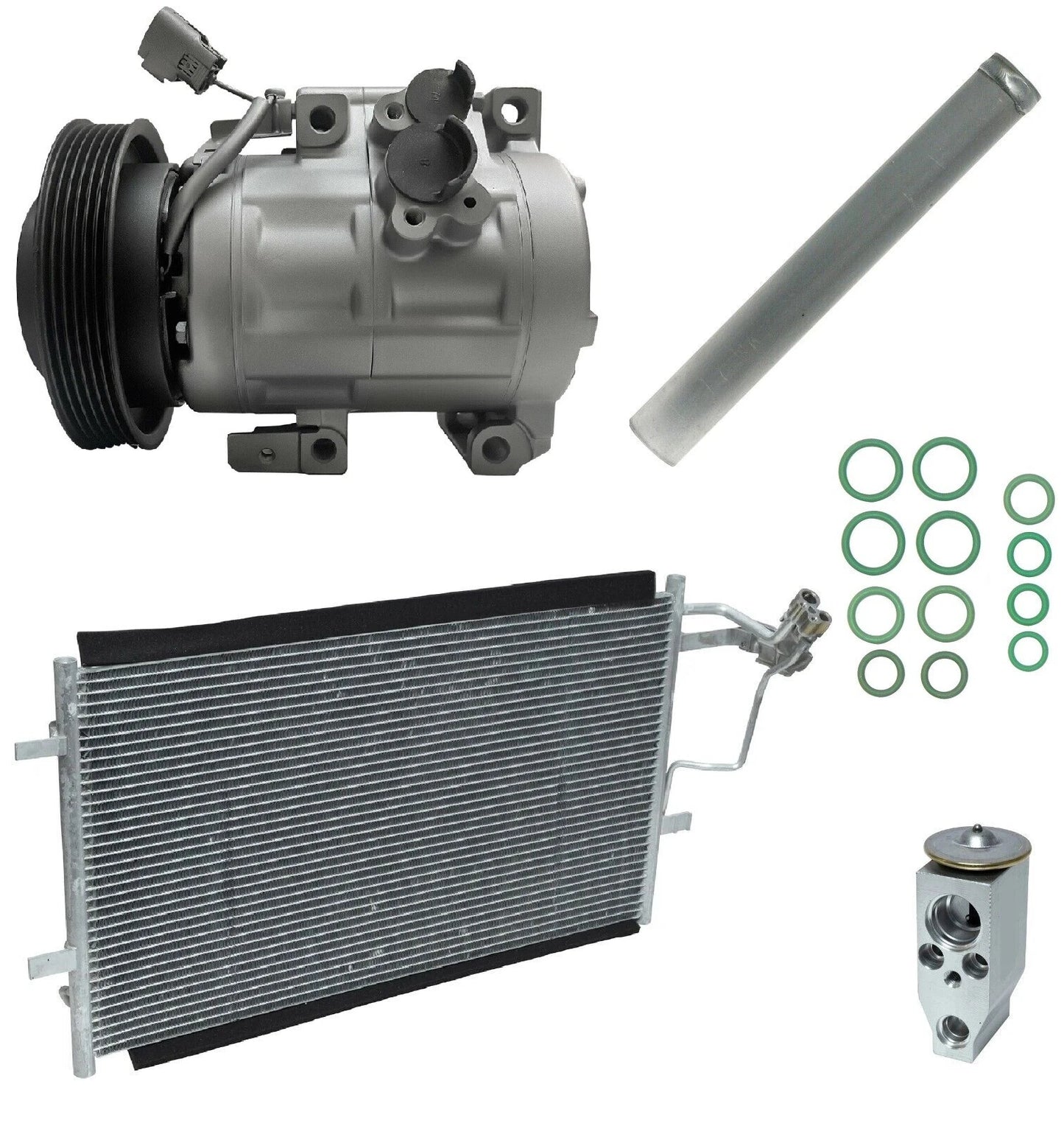 A C Compressor Kit With Condenser for Mazda 3 2.5L (2011–2013)