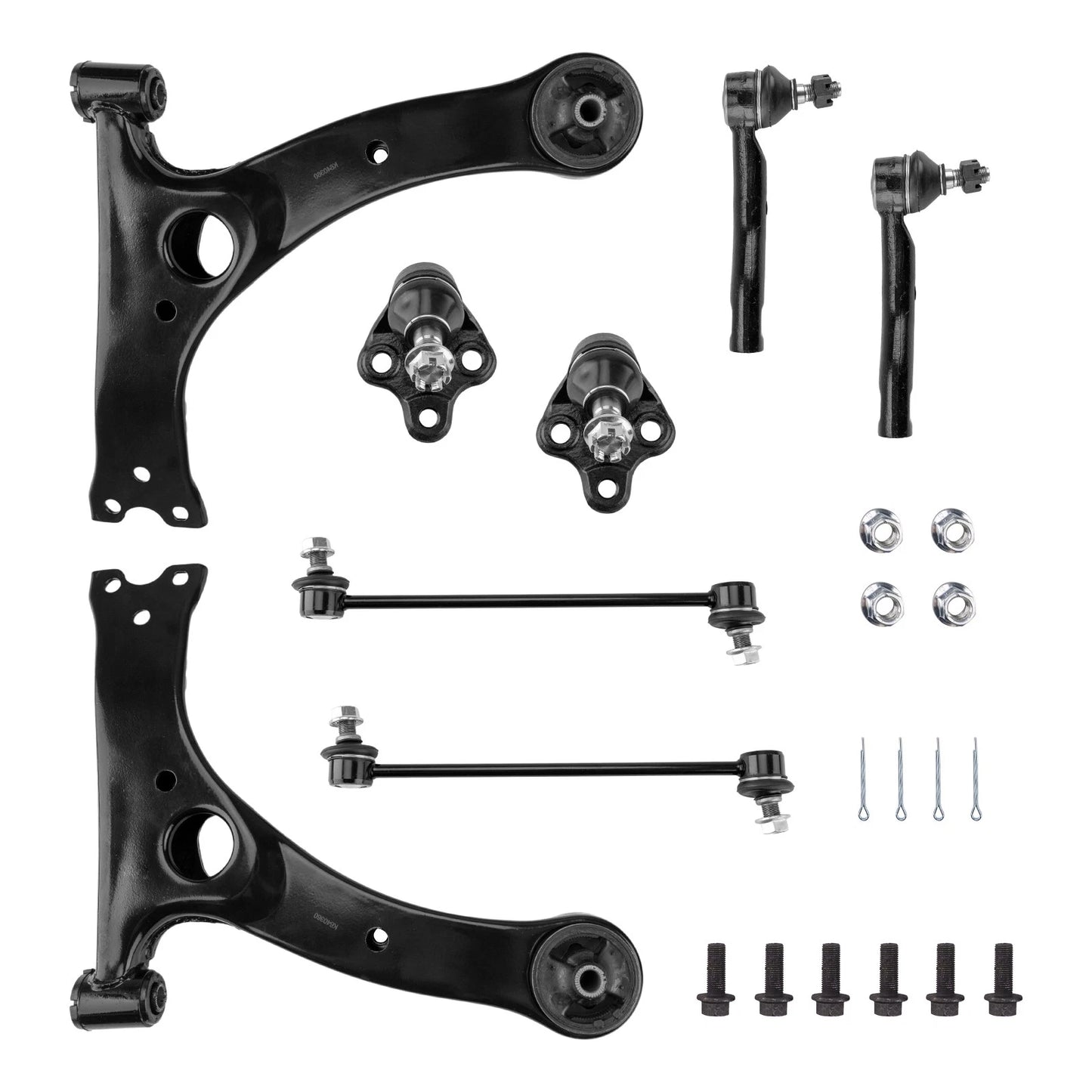Front Suspension Ball Joints and Tie Rods for Toyota Corolla (2003–2008)