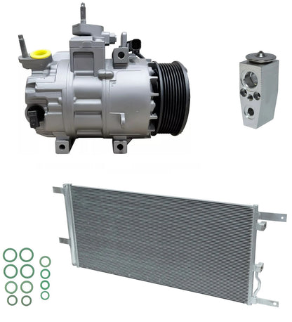 AC Compressor Kit With Condenser for Ford F-450 Super Duty 6.7L (2021–2021)