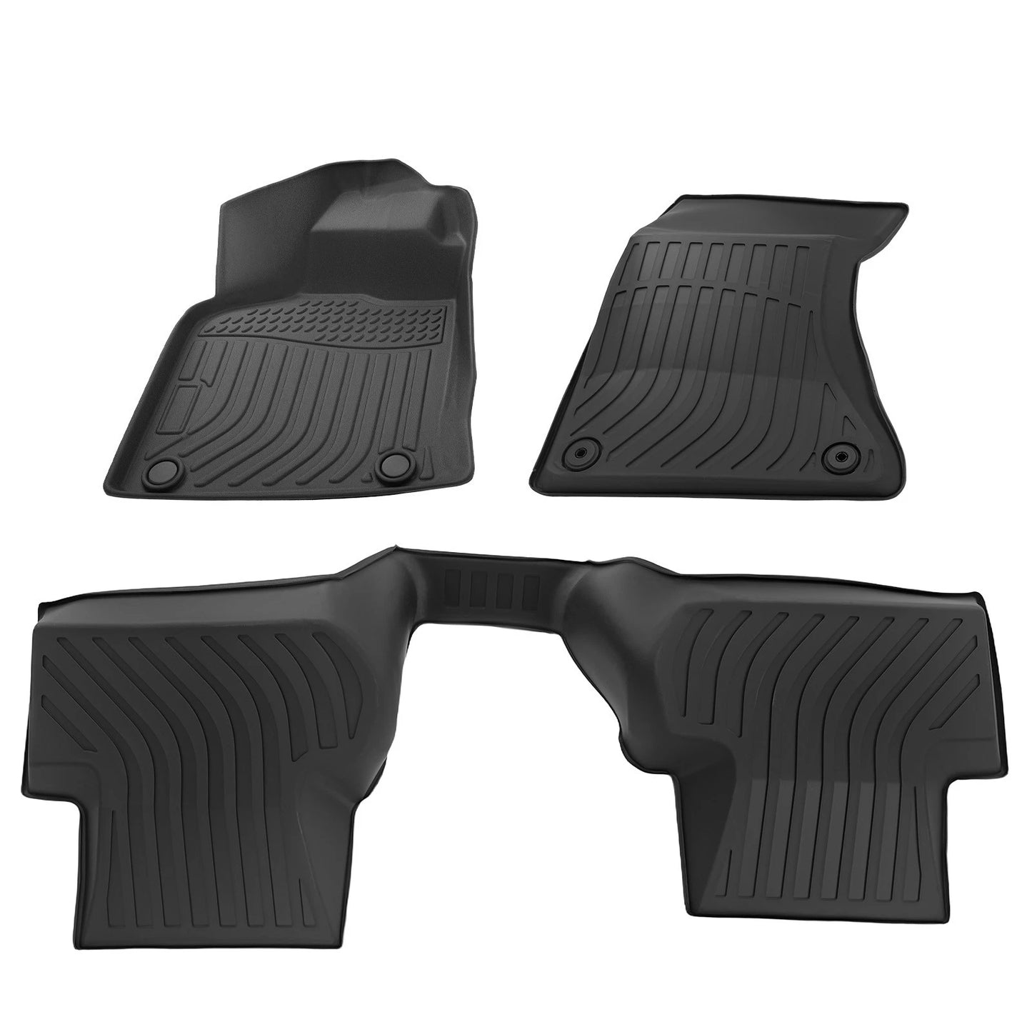 Black Floor Mats Liner for Audi Q5 SQ5 (2009–2017) Waterproof TPE Rubber Set