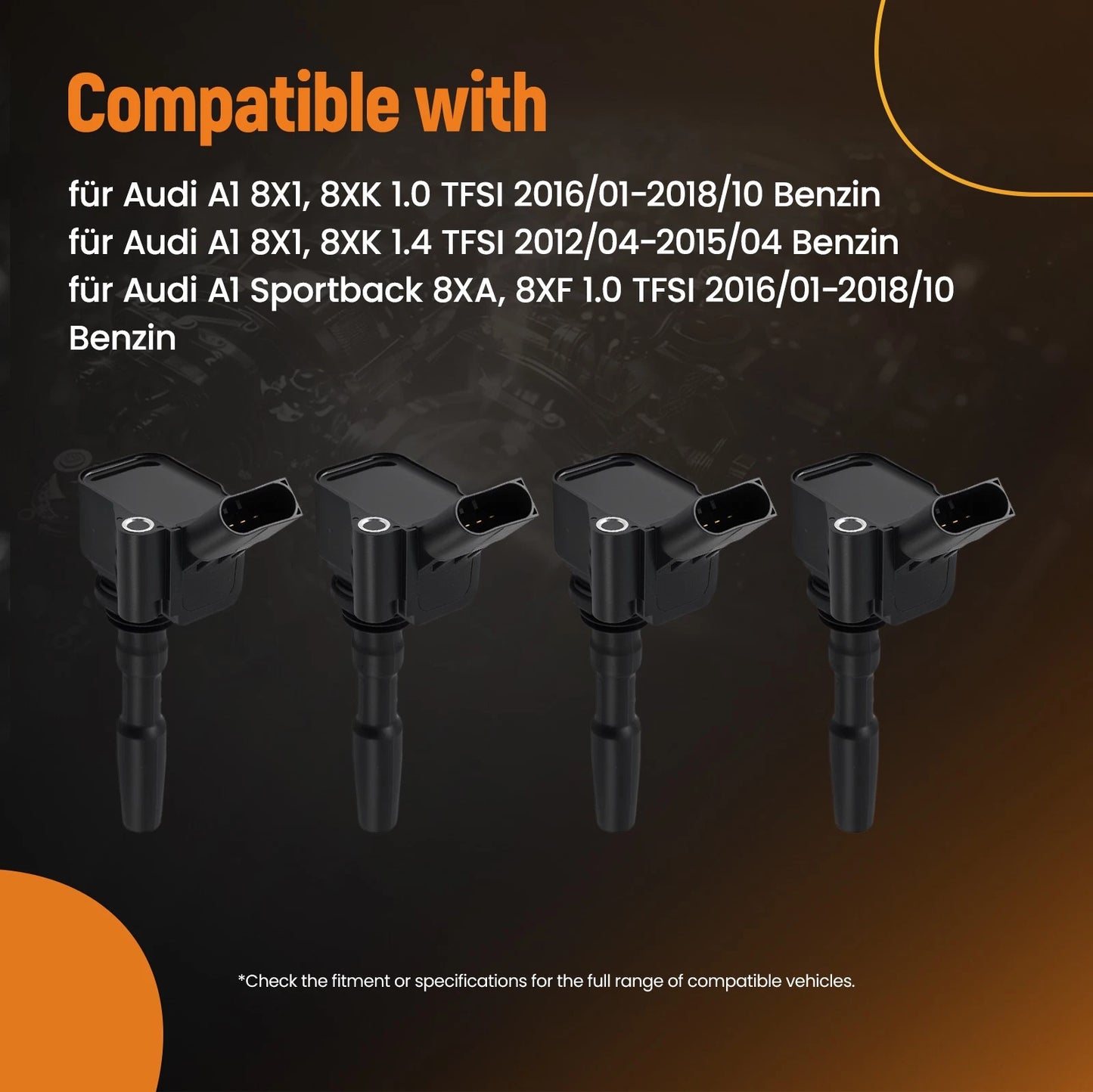 Ignition Coil Pack for VW Caddy Alltrack Kombi Kasten (2015–2020)