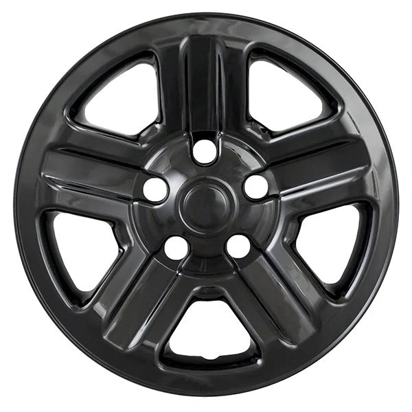 16 Inch Gloss Black Wheel Skins Replacement for Jeep Wrangler (2007–2017)