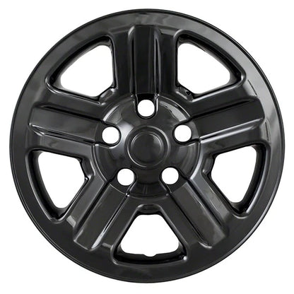 16 Inch Gloss Black Wheel Skins Replacement for Jeep Wrangler (2007–2017)