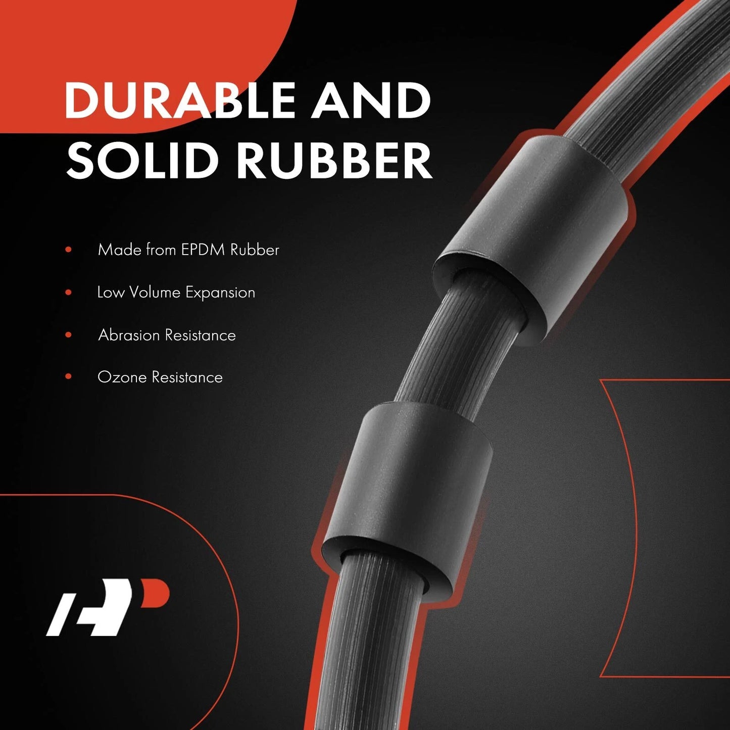 2X Front Outer Brake Hydraulic Hose for Mercedes-Benz E320 E430 (1995–2002)