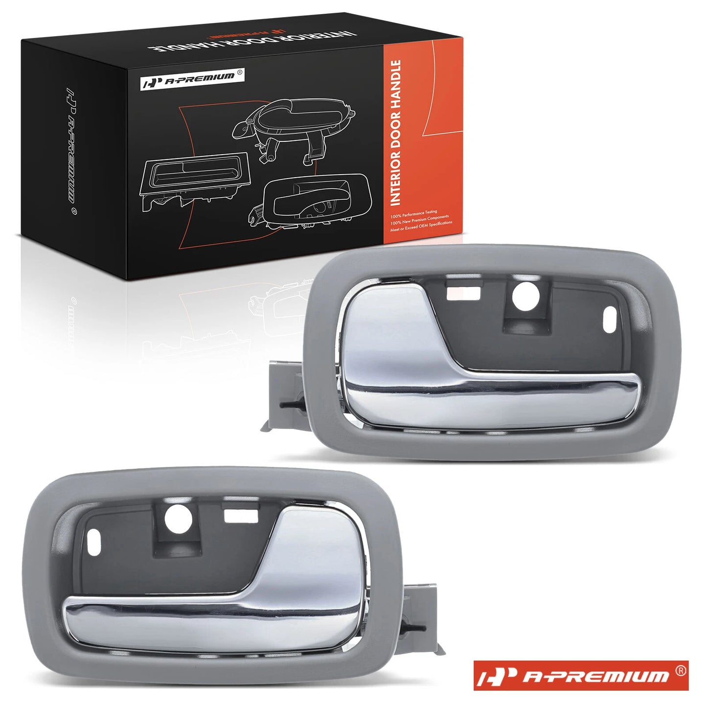 2X Front Interior Door Handle for Chevy Cobalt, Pontiac G5 (2005–2010)