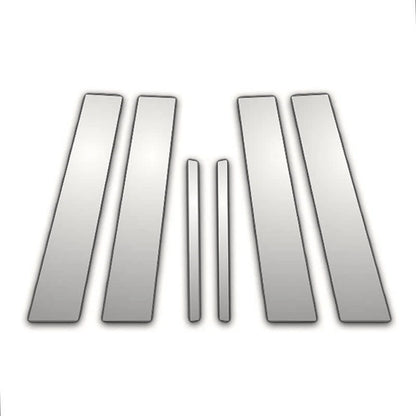 6Pc Chrome Pillar Post Covers Replacement for Ford Escort (1997–2002)