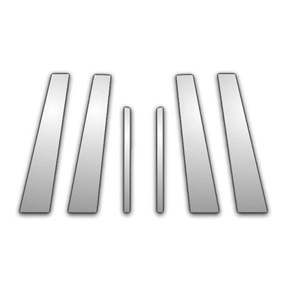 6Pc Chrome Pillar Post Covers for 2008-2012 Chevrolet Malibu