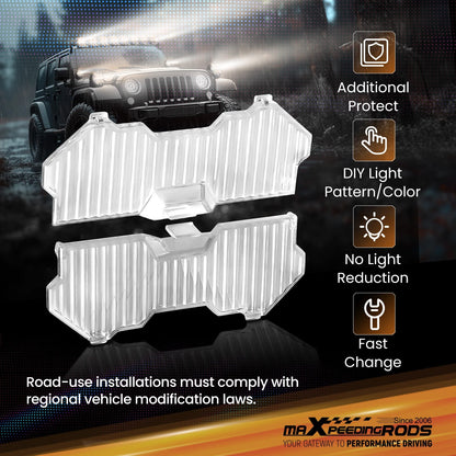 5-Inch Round LED Light Covers for Maxpeedingrods Driving Light Pods (2015–2024)