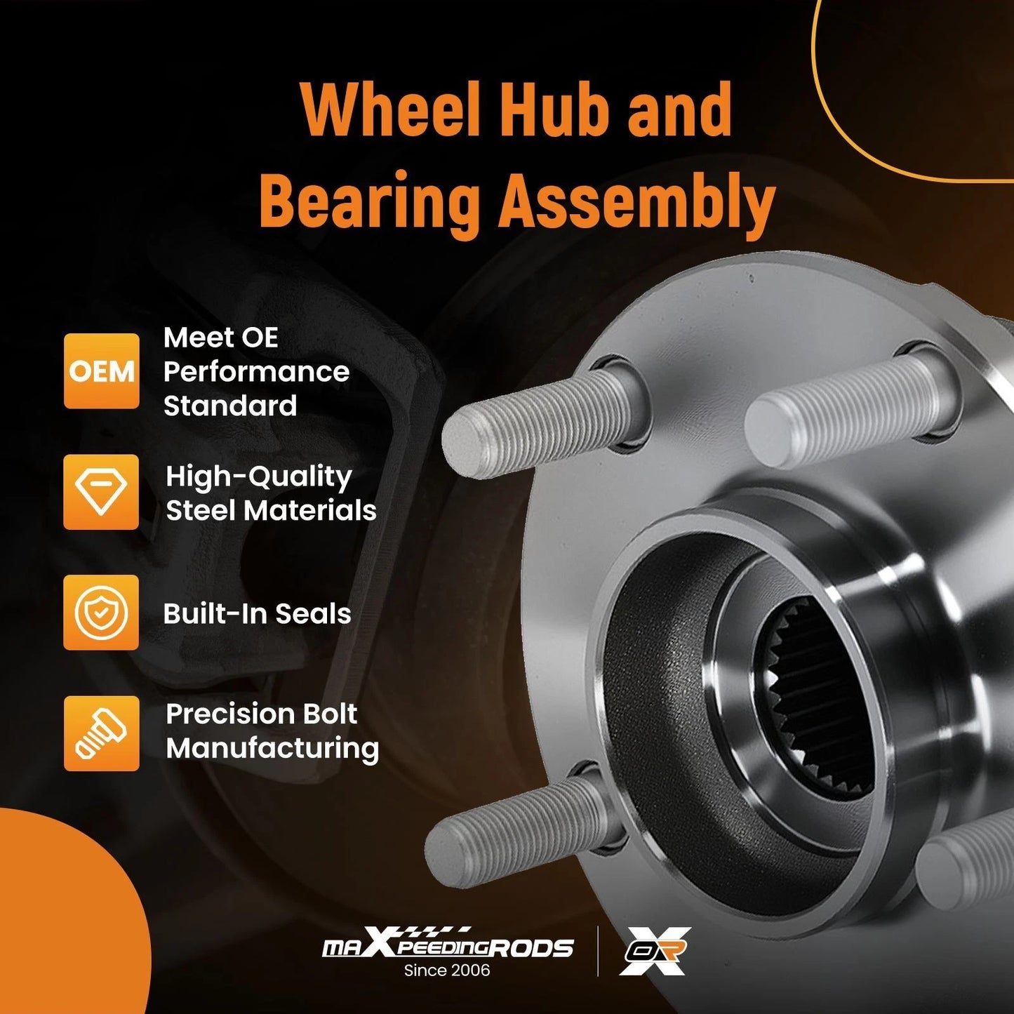 Dual Front Wheel Bearings for Nissan Altima 2.5L (2007–2013)