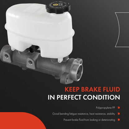 Brake Master Cylinder with Reservoir & Sensor for Silverado 2500 HD (2009–2013)