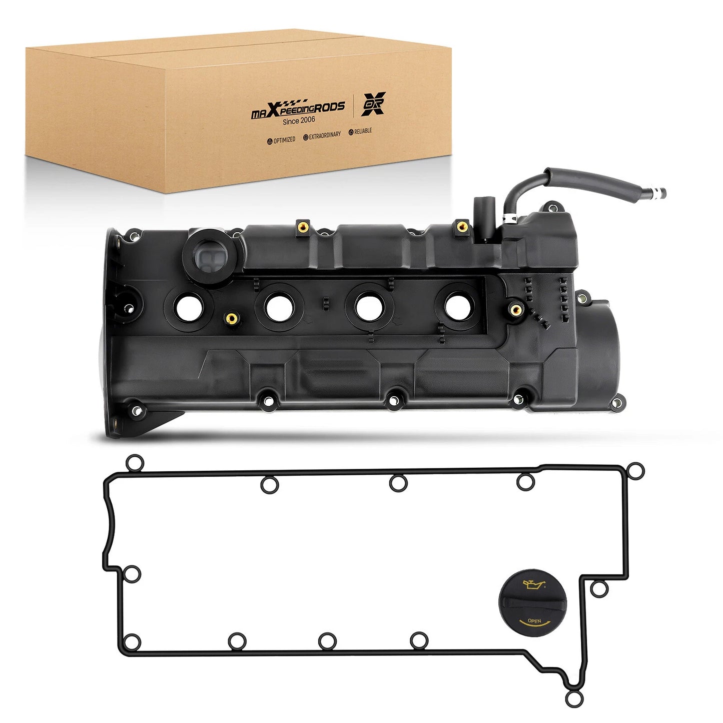 Engine Valve Cover with Gasket for Hyundai Elantra Tiburon Tucson (2004–2010)