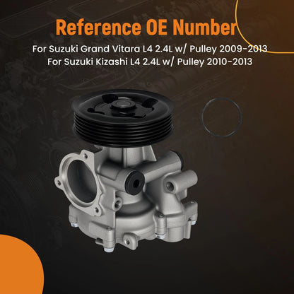 Engine Coolant Water Pump for Suzuki Kizashi/SX4 (2010–2013) 2.0–2.4L