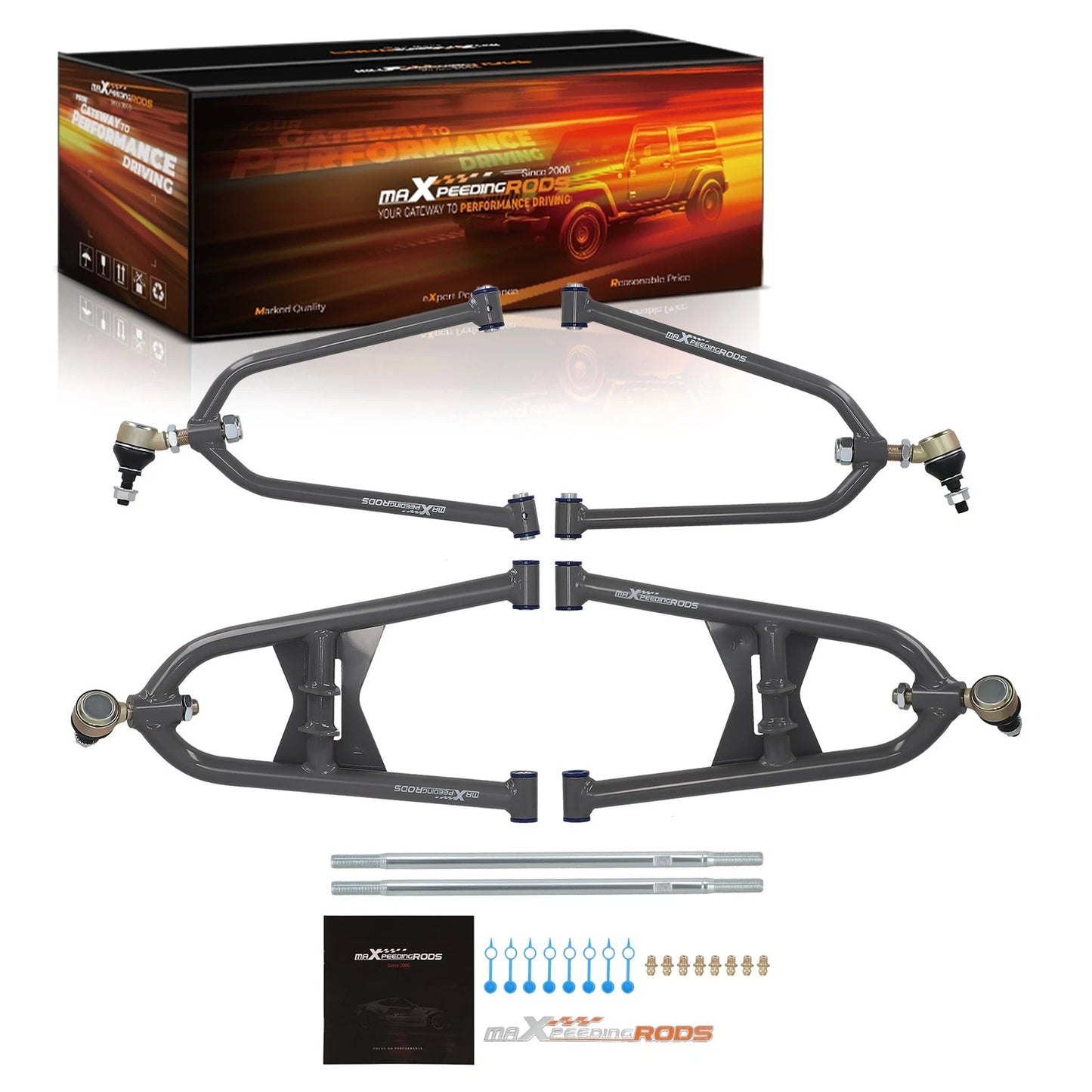 Front Upper & Lower Adjustable A-Arms for Honda TRX 400EX (2008–2014)
