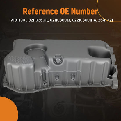 Engine Oil Sump for Volkswagen Golf Jetta 2.8L V6 (2000–2004)