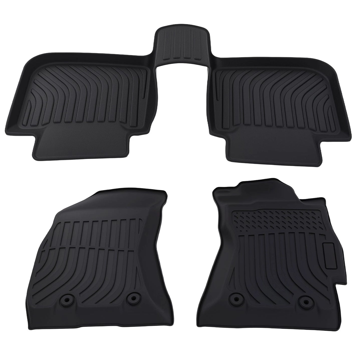 Anti-Slip Floor Mats for Subaru Outback (2015–2019) Black Rubber