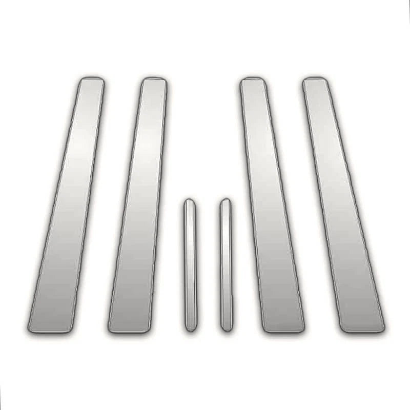 6Pc Chrome Pillar Post Covers Replacement for Nissan Versa (2007–2011)