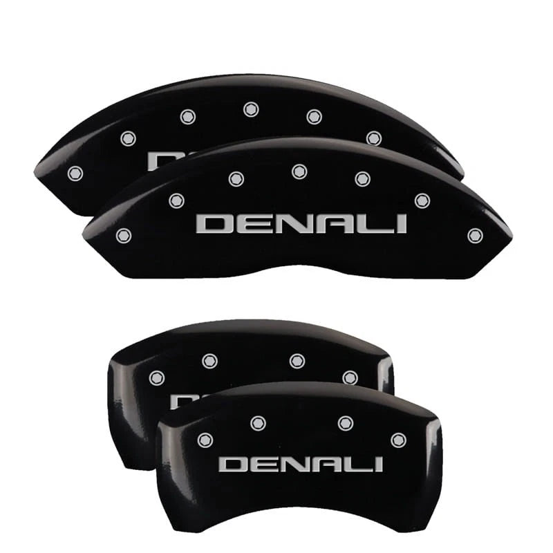 Caliper Covers Set of 4 Black Front for GMC Acadia (2017–2020)