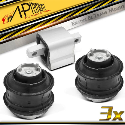 3X Engine Motor & Transmission Mount for Mercedes-Benz C280 (1998–2000)