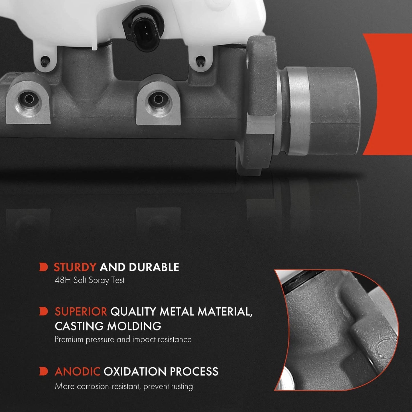Brake Master Cylinder with Reservoir & Sensor for Chevy Cobalt Pontiac G5 (2005–2010)