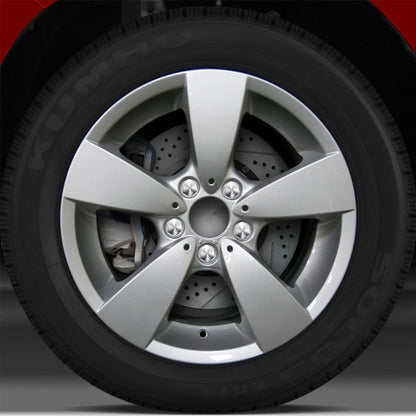 17x7.5 Factory Wheel (Bright Fine Silver w/43mm Offset) for 2008-2010 BMW 535i