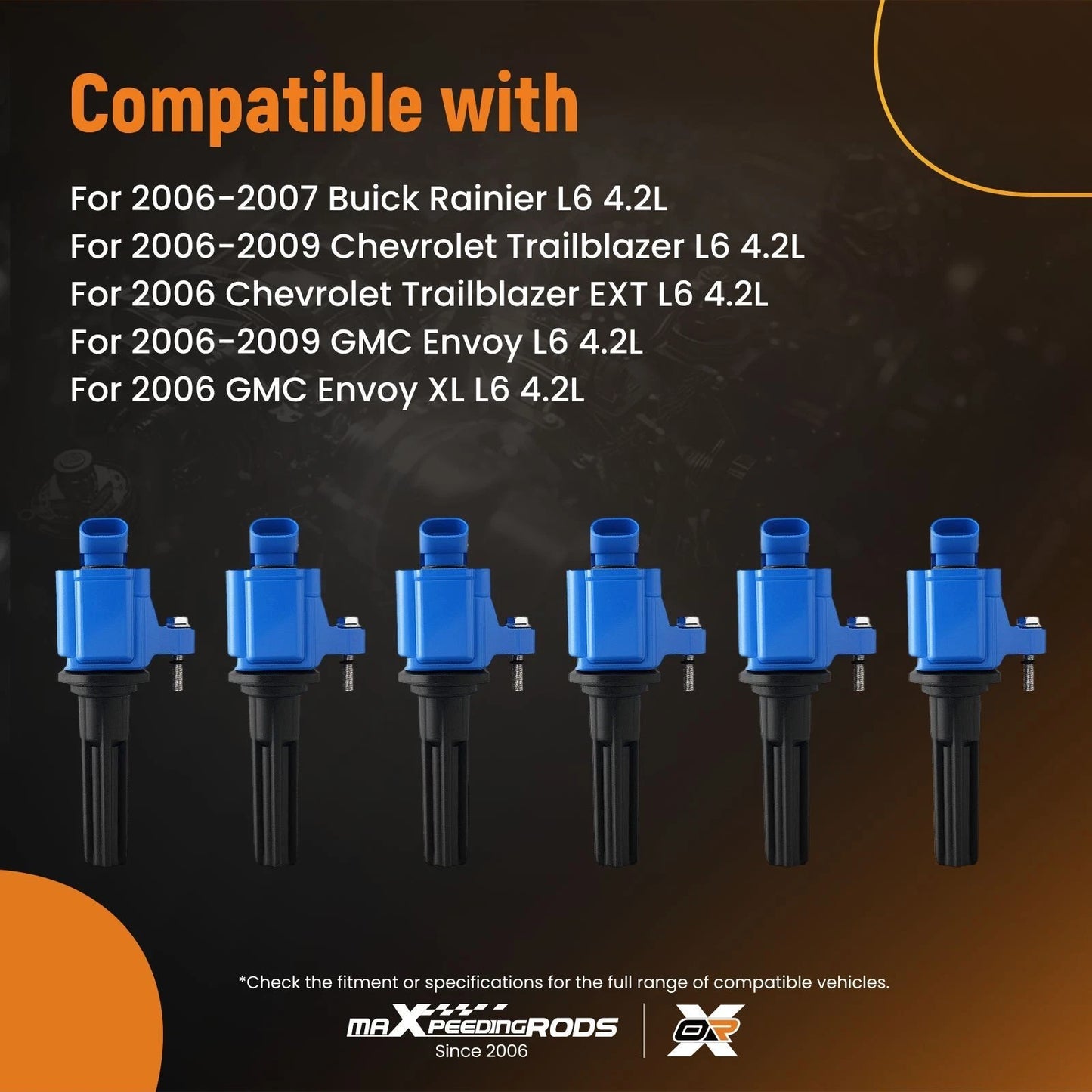 Ignition Coil Set for Chevrolet Trailblazer EXT Envoy XL (2006–2006)