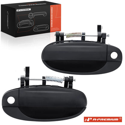 2X Front Exterior Door Handle with Keyhole for Chevrolet Aveo (2004)