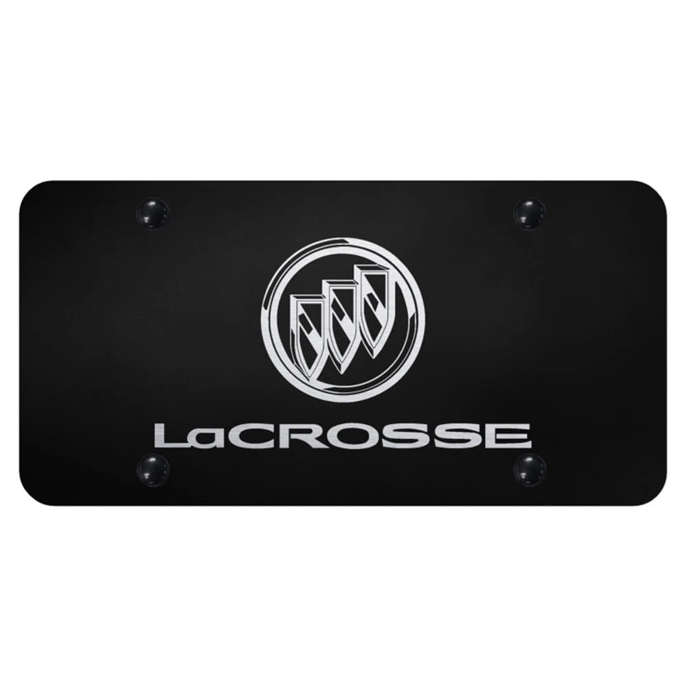 Name & Logo on Black License Plate - Officially Licensed for Buick LaCrosse