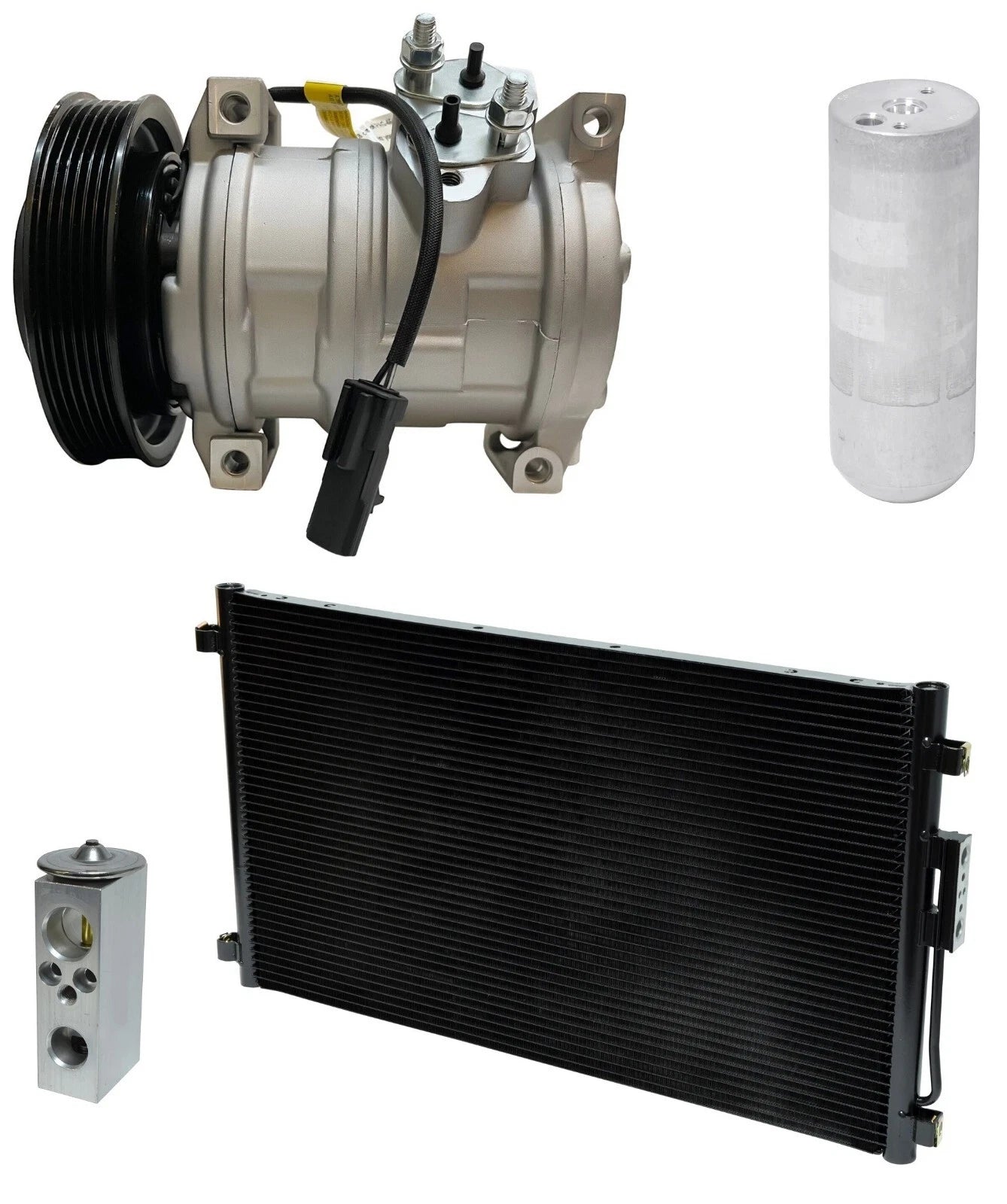 AC Compressor Kit With Condenser for Dodge Caravan 2.4L (2001–2007)