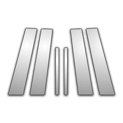 6Pc Chrome Pillar Post Covers for Chrysler 200 (2011–2014)