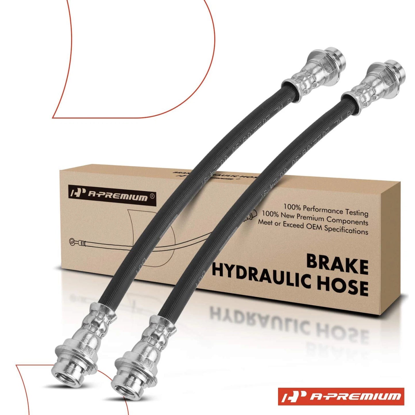 2X Rear Brake Hydraulic Hose for Chevrolet HHR (2006–2011) Cobalt Pontiac