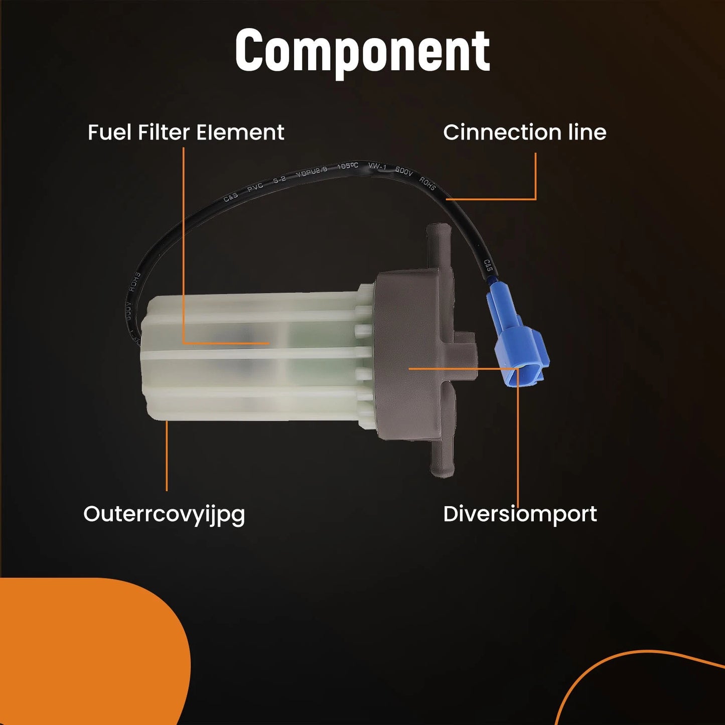 Fuel Filter Assembly for Yamaha F200 F225 F250 (2009–2019)