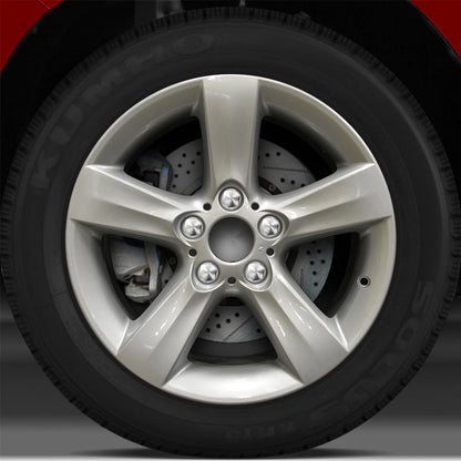 17x8 Factory Wheel (Bright Medium Silver) for 2004-2006 BMW 325i