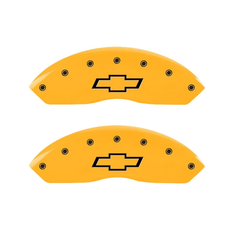 Caliper Covers Set of 4 Engraved Bowtie for 2020 Chevy Traverse (2020–2020)