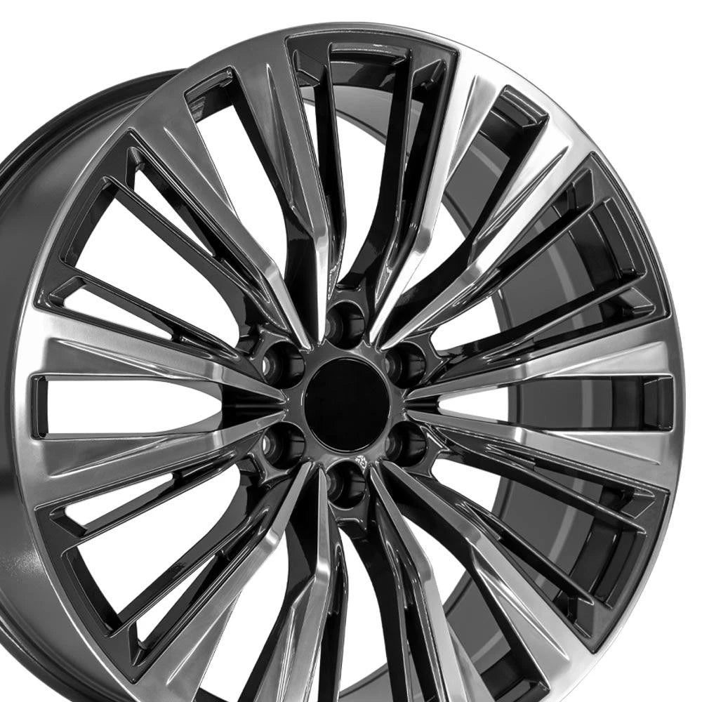 24" Gunmetal Wheel w/Polished Face for 1992-1994 Chevy Blazer - RVO4721