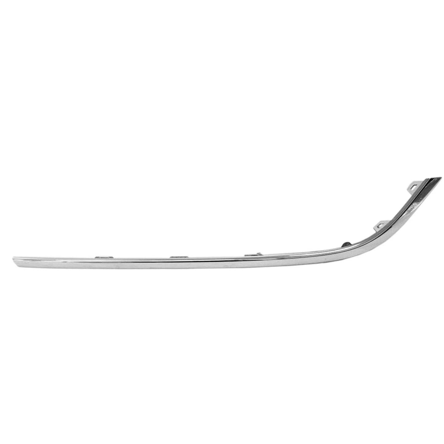 Replacement Chrome ABS Plastic Passenger Side Front Bumper Cover Molding