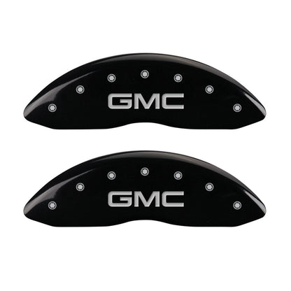 Front and Rear Black Caliper Covers Replacement for GMC Yukon (2015–2020)
