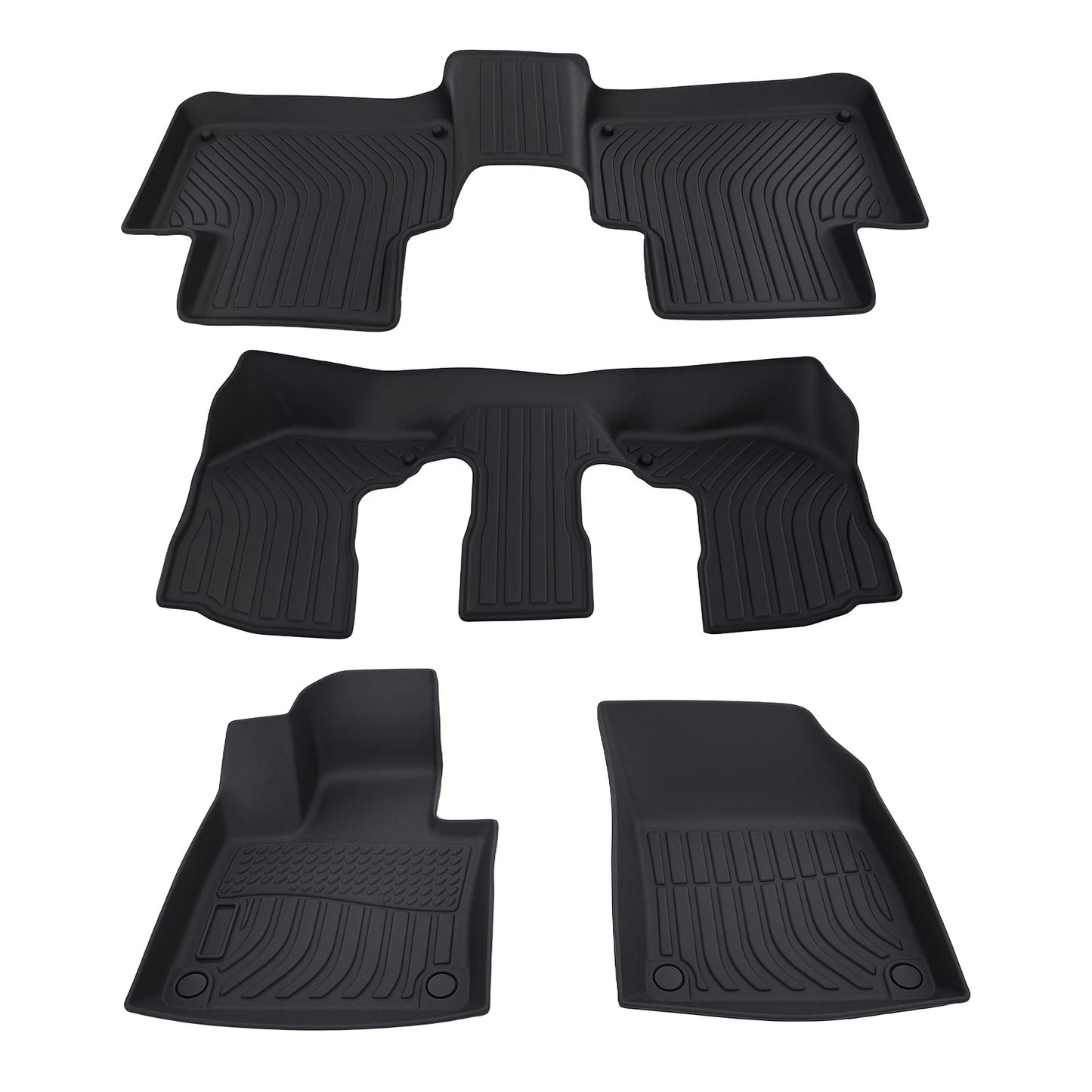 Carpet Floor Mat Set for Volvo XC90 (2016–2025) TPE Rubber Easy Clean
