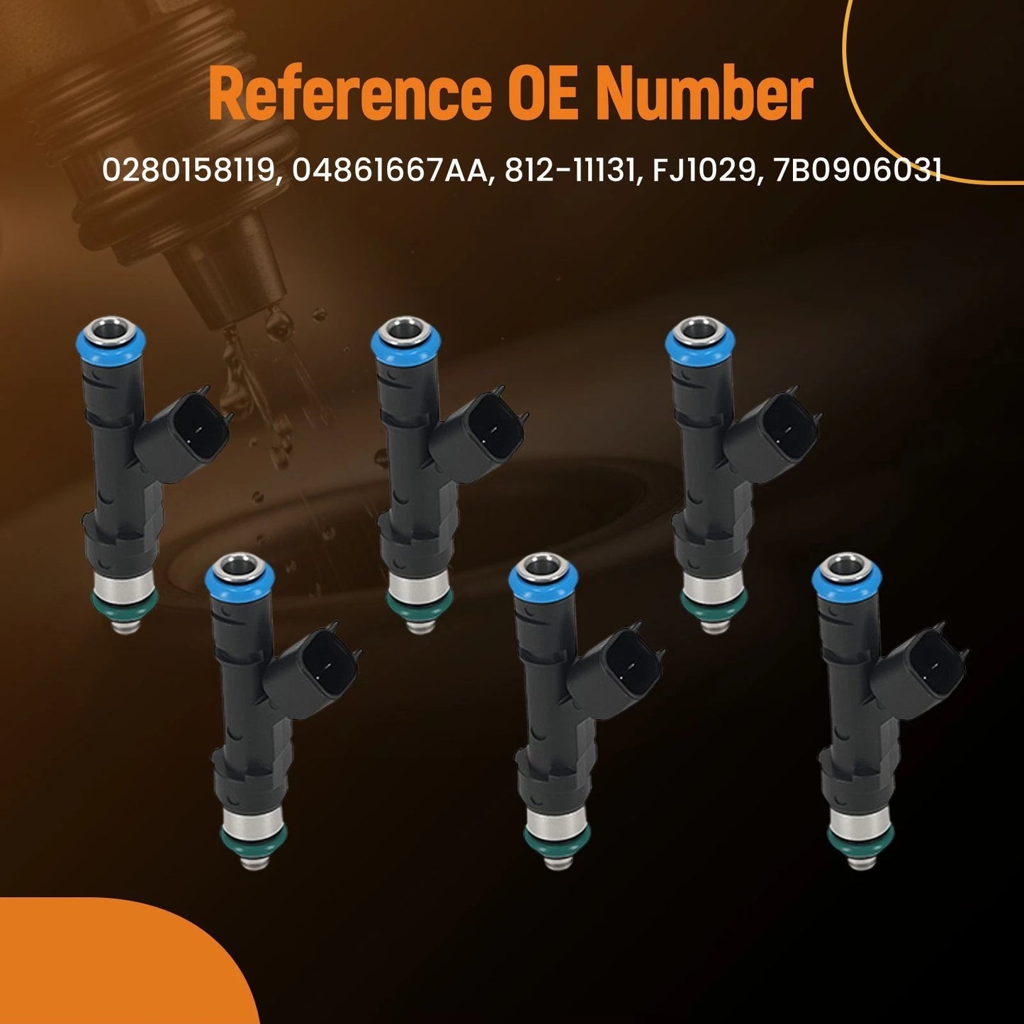 Fuel Injector Set for Dodge Grand Caravan (2008–2010)