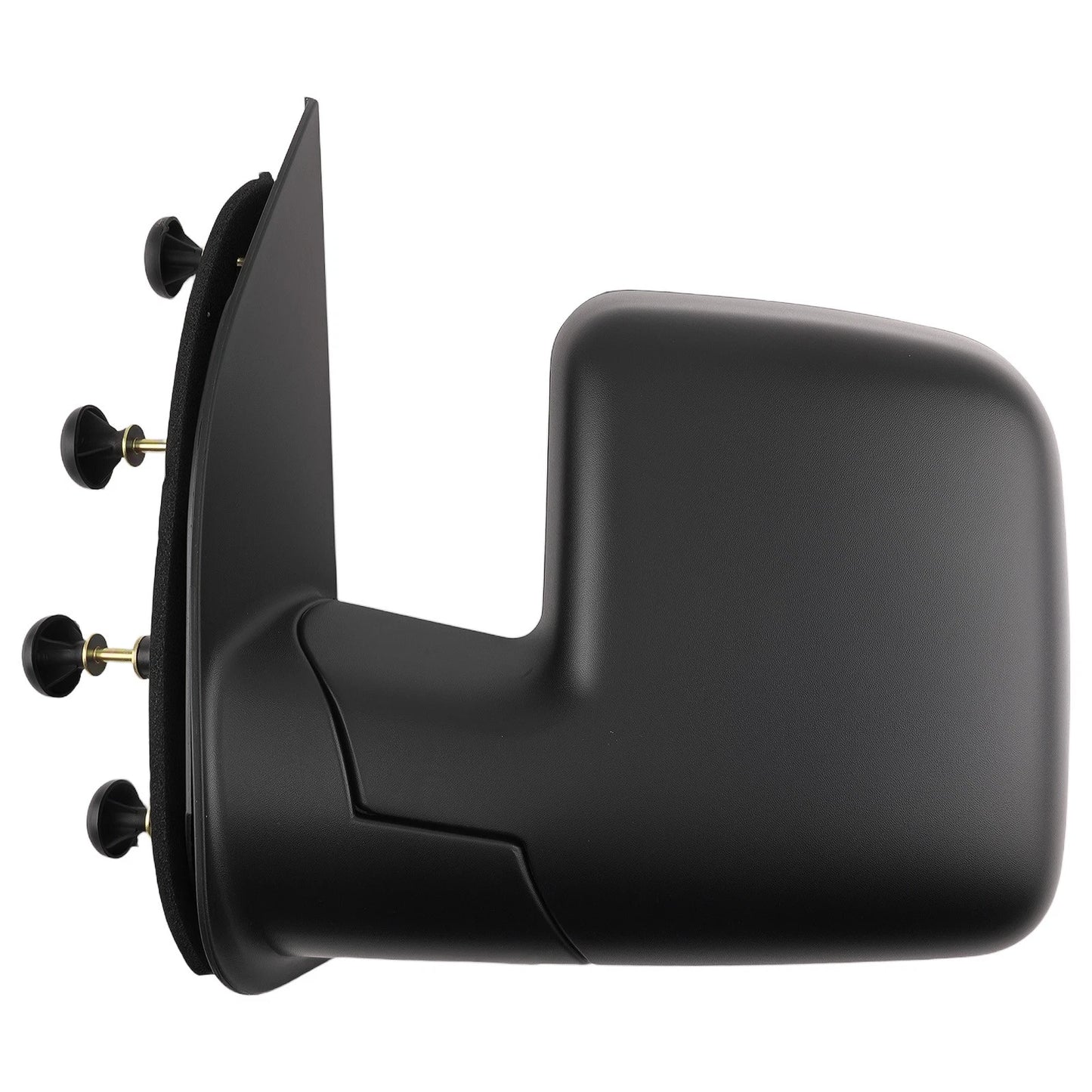 Left Side Mirror Manual Fold for Ford E-150 (2003–2013) Black ABS