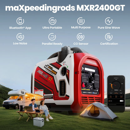 2.4 kW Gasoline Inverter Generator with Bluetooth App Monitor (2024–2025)